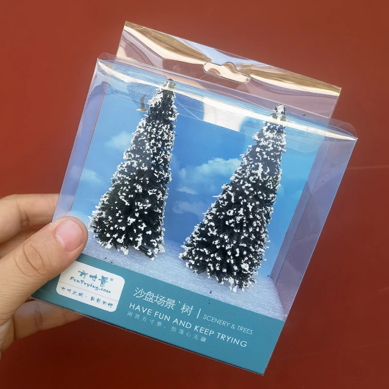 Winter Pine Tree Set for Dioramas (60-150mm) 6 Winter Pine Tree Set for Dioramas (60-150mm) - Image 6