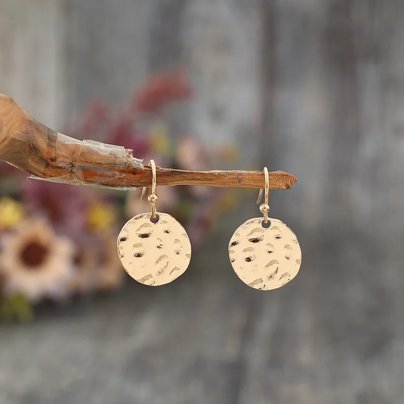 Vintage Gold Drop Earrings for Women 2 Vintage Gold Drop Earrings for Women - Image 2