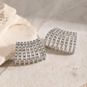 Stainless Steel Gold Stud Earrings for Women 10 S6e9a2972a2264ddda44f1aa99b94818bz