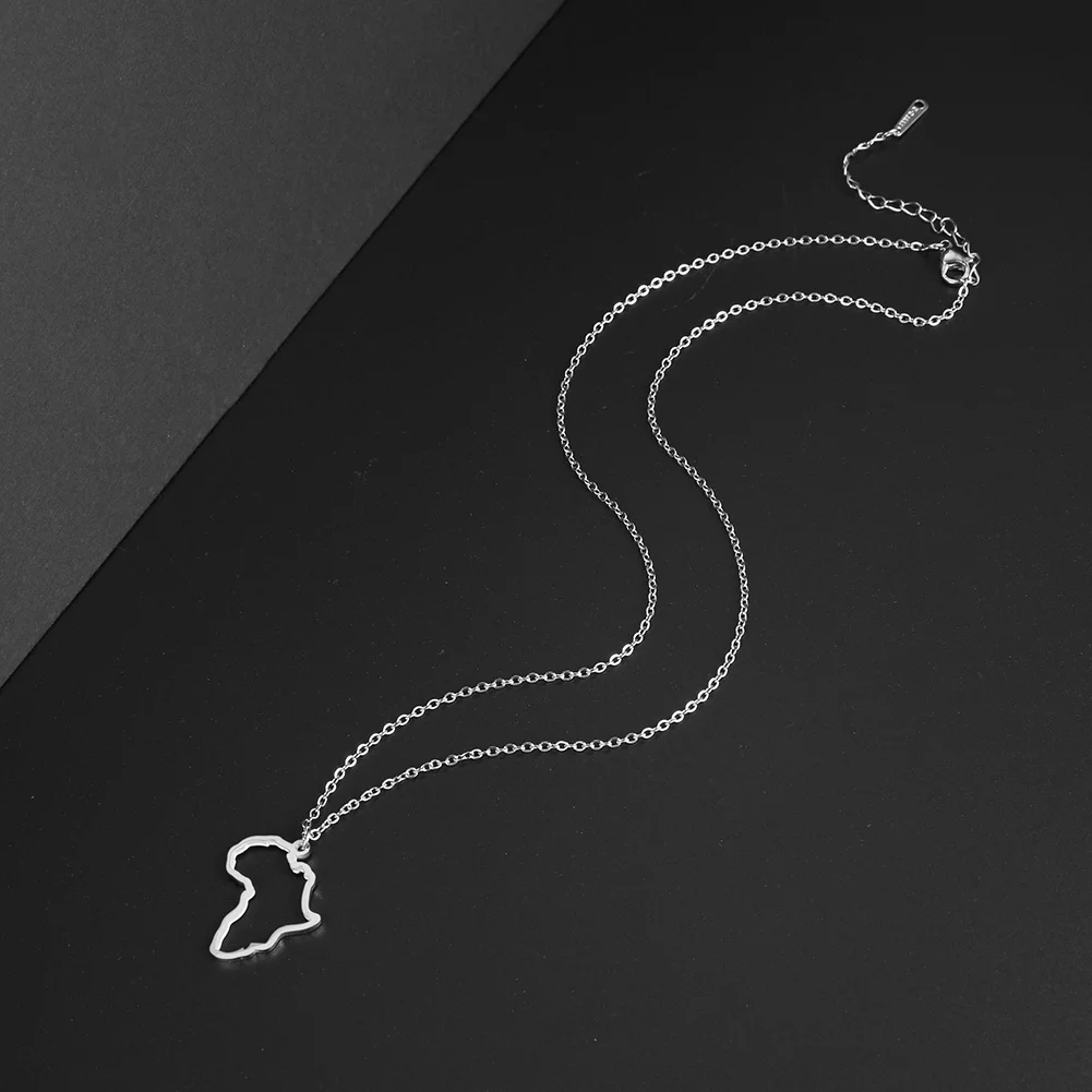 African Map Necklace for Women 4 African Map Necklace for Women - Image 4