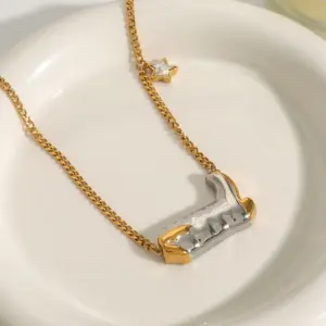 Stainless Steel Pentagram Necklace for Women 10 S6ebc1b742c1d4f3186f685e557214732F