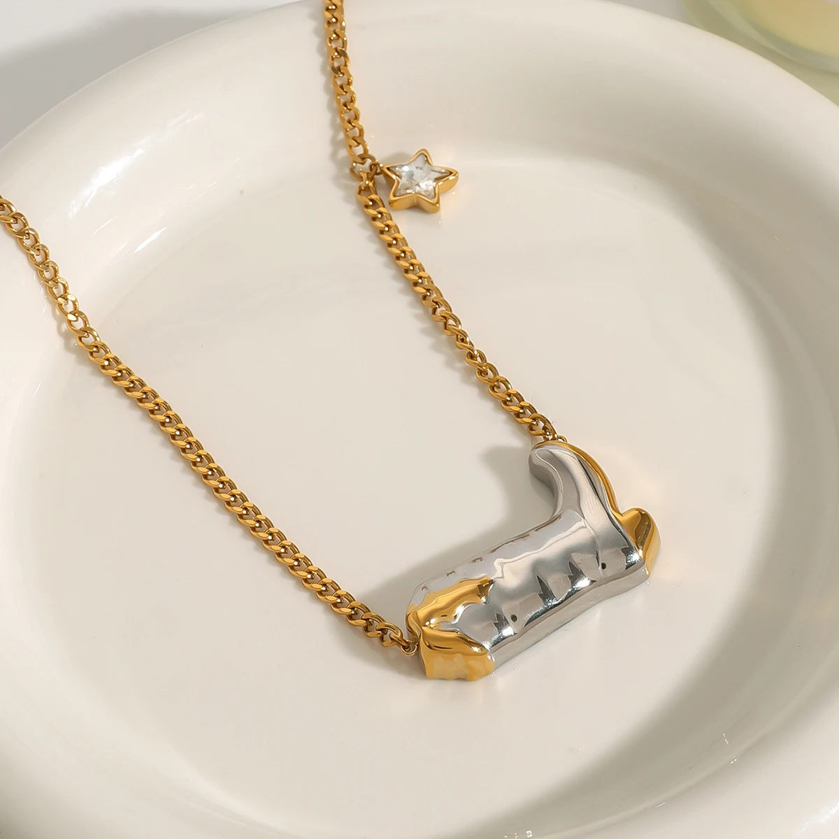 Stainless Steel Pentagram Necklace for Women 4 Stainless Steel Pentagram Necklace for Women - Image 4