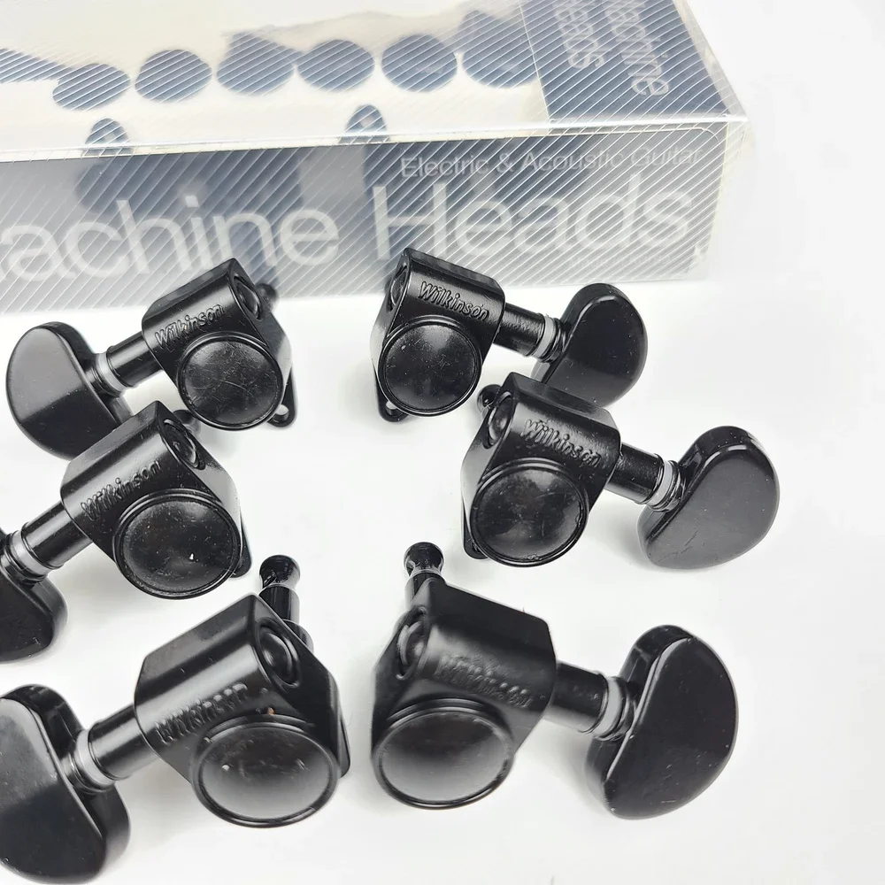 Wilkinson WJ303 Black Tuning Pegs Set for Guitars 4 Wilkinson WJ303 Black Tuning Pegs Set for Guitars - Image 4