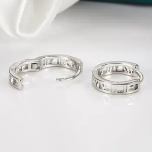 Silver Ethnic Hoop Earrings with Geometric Cut-Outs 9 S6edb60e2ec5548e3b080a15a212b6a70T