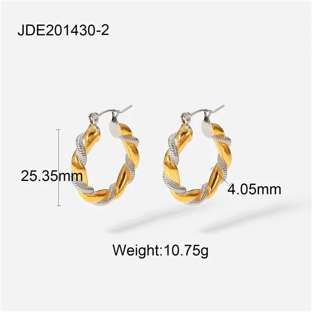 Sun-Shaped Stainless Steel Hoop Earrings 9 Sun-Shaped Stainless Steel Hoop Earrings - Image 9