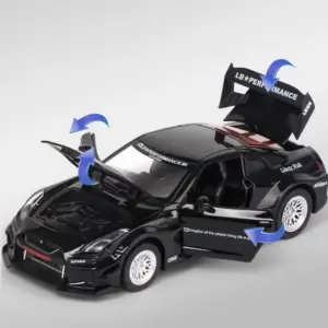 Black Nissan Skyline GTR 1:32 Scale Diecast Model 13 S6ee8f8b97ccd45ae828fa66d4ae56441I
