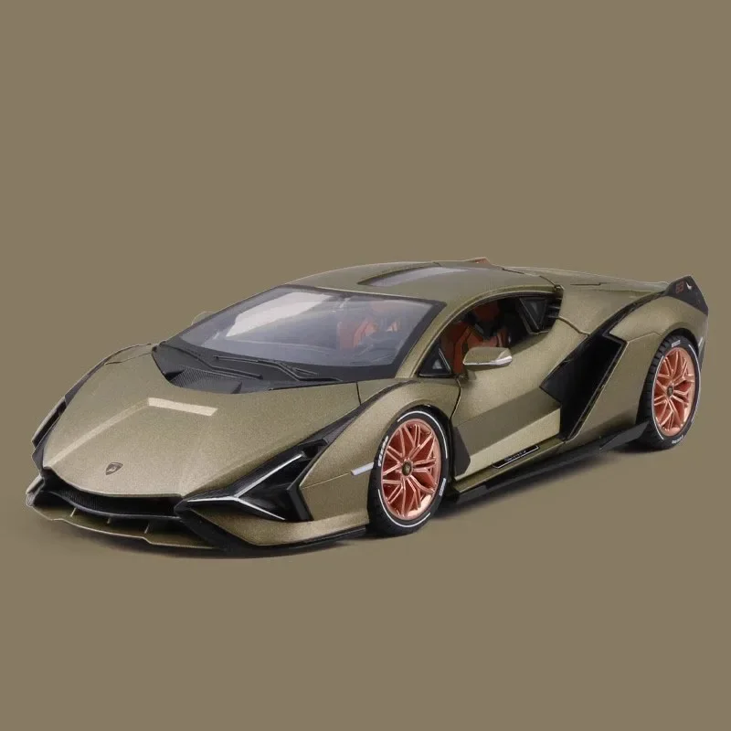 1/18 Blue Lanbor SINA Sports Car Model 9 1/18 Blue Lanbor SINA Sports Car Model - Image 9