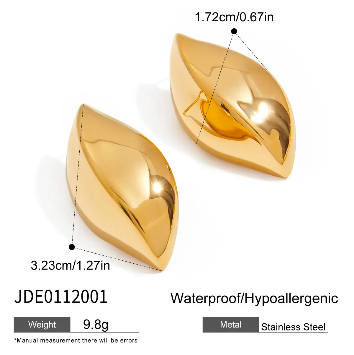 Stainless Steel Water-Drop Earrings 8 Stainless Steel Water-Drop Earrings - Image 8