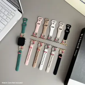 Girls Silicone Strap for Apple Watch Series 5-10 12 S6f0be1ef0b7844dc9d1c10f72a2304cds