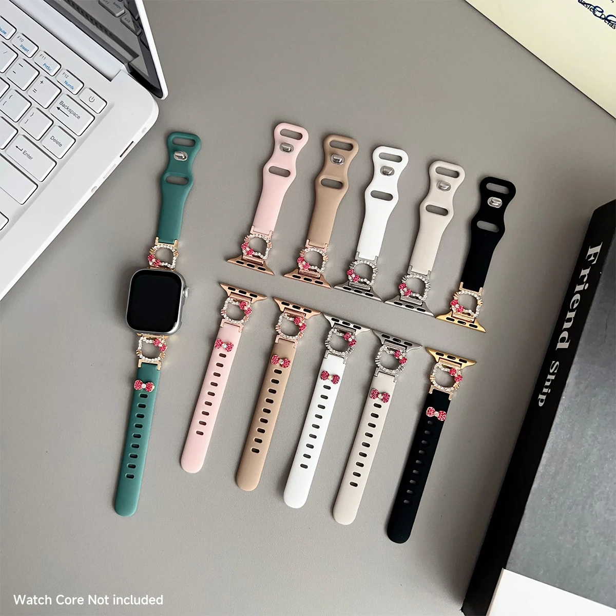 Girls Silicone Strap for Apple Watch Series 5-10 3 Girls Silicone Strap for Apple Watch Series 5-10 - Image 3