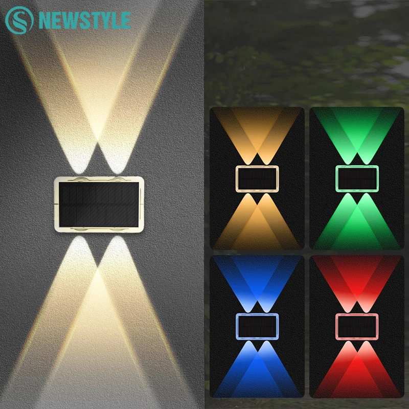 Solar Fence Light with RGB & White LEDs 1 Solar Fence Light with RGB & White LEDs