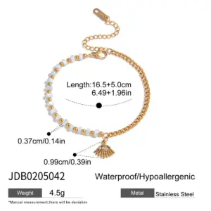 Stainless Steel Gold-Tone Women's Bracelet 19 S6f34976348d64d65a495d90c128a5820M