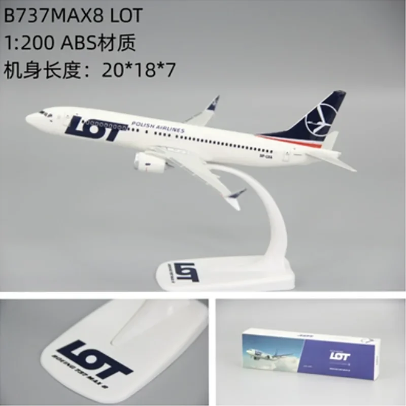 1:200 Scale LOT Polish Airlines Boeing 737 MAX 8 Model 2 1:200 Scale LOT Polish Airlines Boeing 737 MAX 8 Model - Image 2