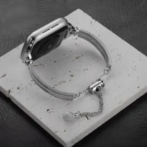 Stainless Steel Diamond-Accent Apple Watch Band 11 S6f4feccc59e74dadaff577f3697decb19