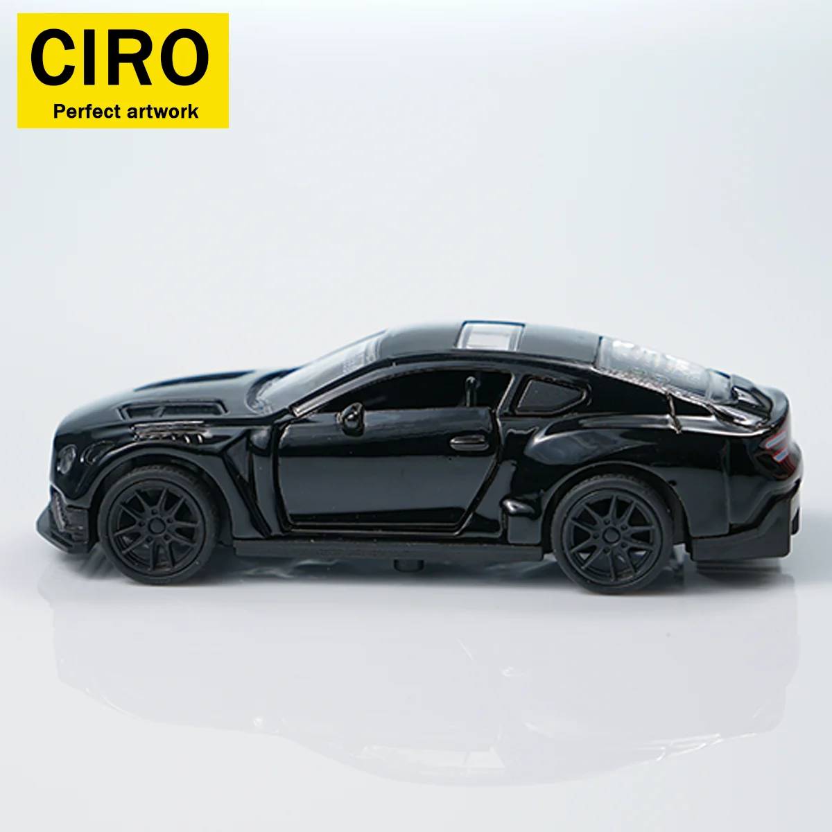 Black Die-Cast Pull-Back Toy Car 7 Black Die-Cast Pull-Back Toy Car - Image 7