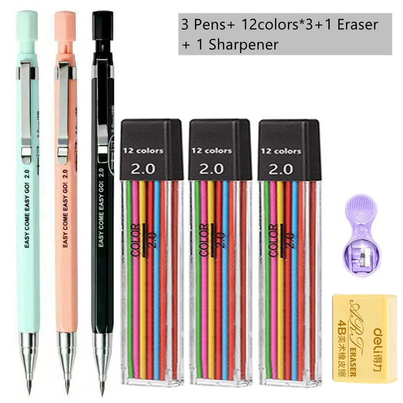 Stylish 2.0 mm Mechanical Pencil Set 2 Stylish 2.0 mm Mechanical Pencil Set - Image 2