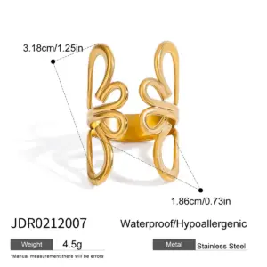 Elegant Gold Floral Stainless Steel Ring 13 S6ff597da44264c90a58a2c2a9a17b1ca4