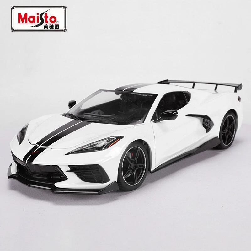 Maisto 1:24 Corvette Stingray Coupe C8 Model 6 Maisto 1:24 Corvette Stingray Coupe C8 Model - Image 6