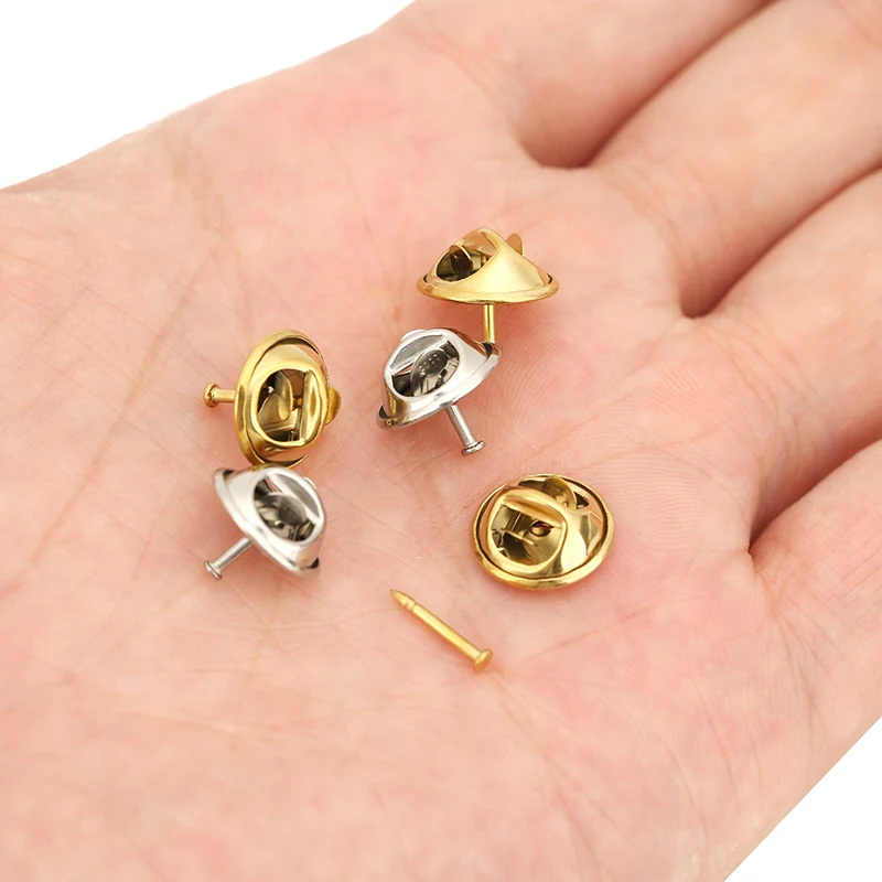 Gold Plated Stainless Steel Jewelry Bases (Set of 10) 6 Gold Plated Stainless Steel Jewelry Bases (Set of 10) - Image 6