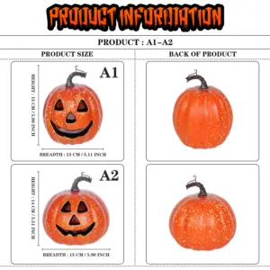 Glow-in-the-Dark Pumpkin Lantern for Halloween 14 S703561b5768b417e8b3e9fe6c68b32a9E