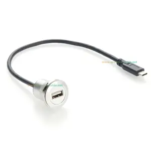 USB-C Panel Mount Extension Cable, 0.3m 10 S703686bf89914e0d9da8df75e79d4960a