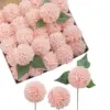 Vibrant Pink Dahlia Artificial Flower Set