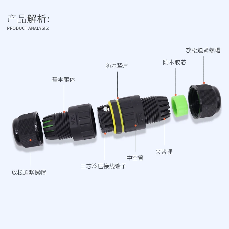 Outdoor Waterproof Cable Connector M16-M25 3 Outdoor Waterproof Cable Connector M16-M25 - Image 3