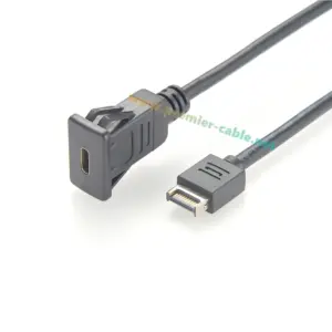 Panel Mount USB C Extension Cable, 0.6m 11 S7084d87fdaaf40feb2959500e829ee16p