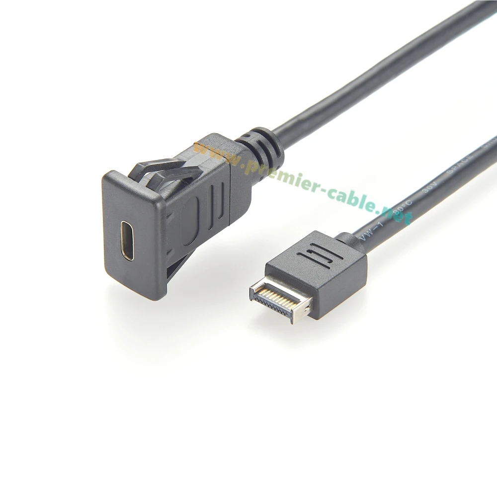 Panel Mount USB C Extension Cable, 0.6m 5 Panel Mount USB C Extension Cable, 0.6m - Image 5