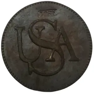 Antique US Coin Replica with Patriotic Design