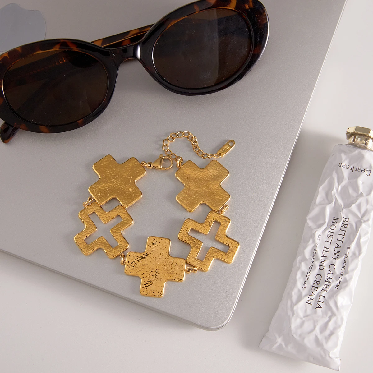 Vintage Stainless Steel Cross Bracelet JDB0109023 6 Vintage Stainless Steel Cross Bracelet JDB0109023 - Image 6