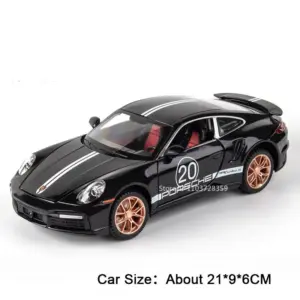 1:24 Scale Porsche Model Car with Lights 17 S709d11bbee7345af85ddc6a4ecedc014d