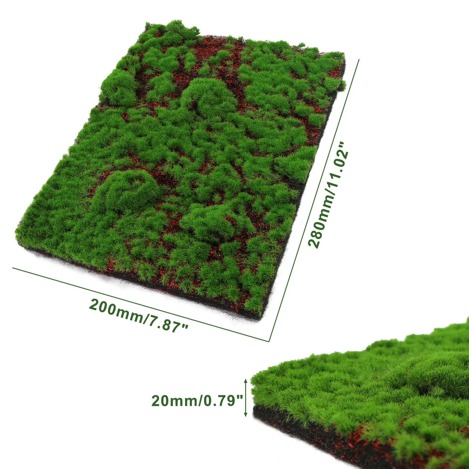 Artificial Moss Tuft Grass Mat for Miniature Landscaping 9 Artificial Moss Tuft Grass Mat for Miniature Landscaping - Image 9