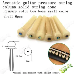 Genuine Cattle Bone Guitar Bridge Pins Set 18 S70ba25ed523b43afa5a390d86d76f9368