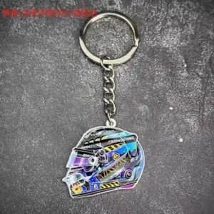 Vibrant F1 Racing Helmet Keychain Set 8 S70fb1302256e4b58a457740a854ef65fD