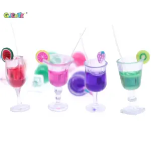 Miniature Colorful Cocktail Cups for Dollhouses