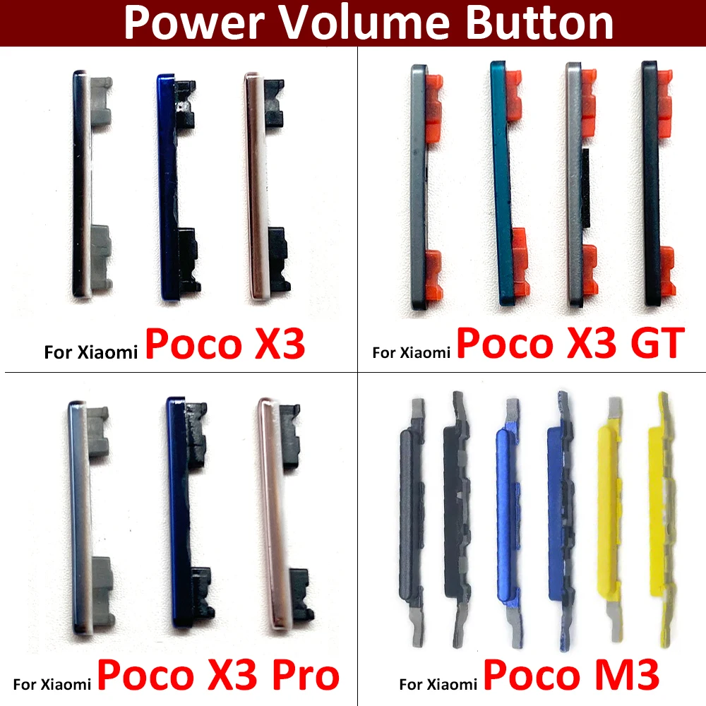 Xiaomi Poco X3/Pro/GT Replacement Side Buttons Set 2 Xiaomi Poco X3/Pro/GT Replacement Side Buttons Set - Image 2