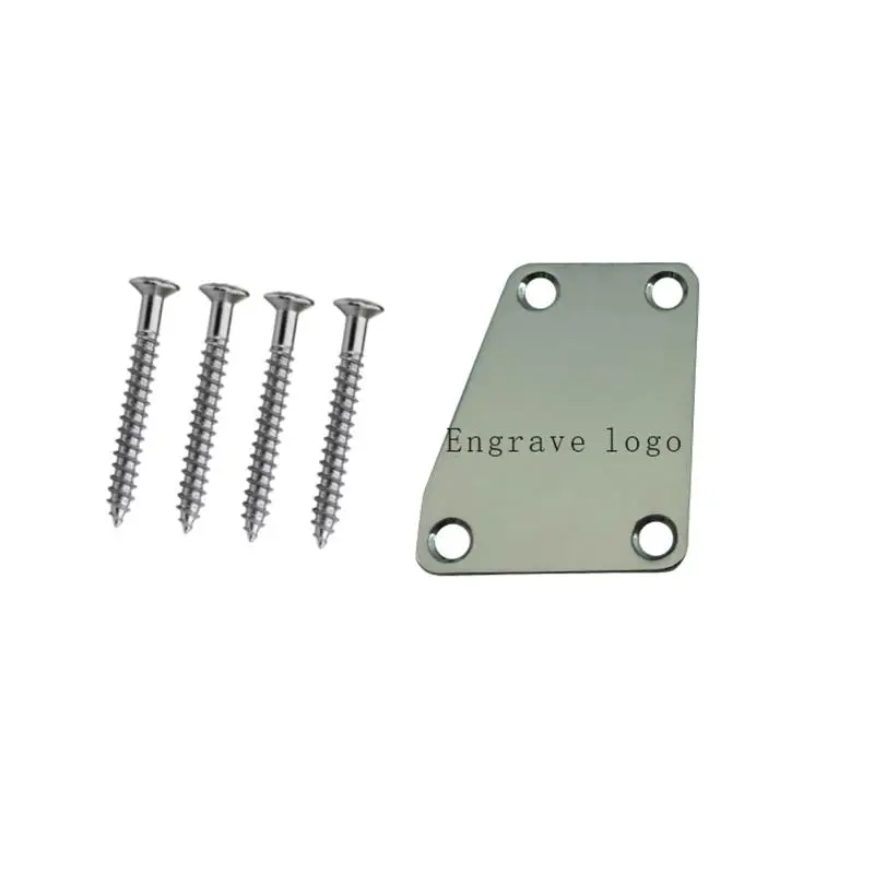 Custom Metal Neck Plate for Electric Guitars 2 Custom Metal Neck Plate for Electric Guitars - Image 2