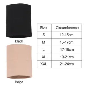 Beige & Black Compression Wrist Support Sleeve 13 S713a0fb1d90d4b46a689adf2ea2a8152O