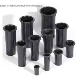 Black Plastic Speaker Port Tube Set (Multiple Sizes) 11 S7165d945632b416799425b650cb31f00W