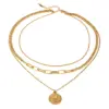 Gold-Toned Stainless Steel Layered Necklace