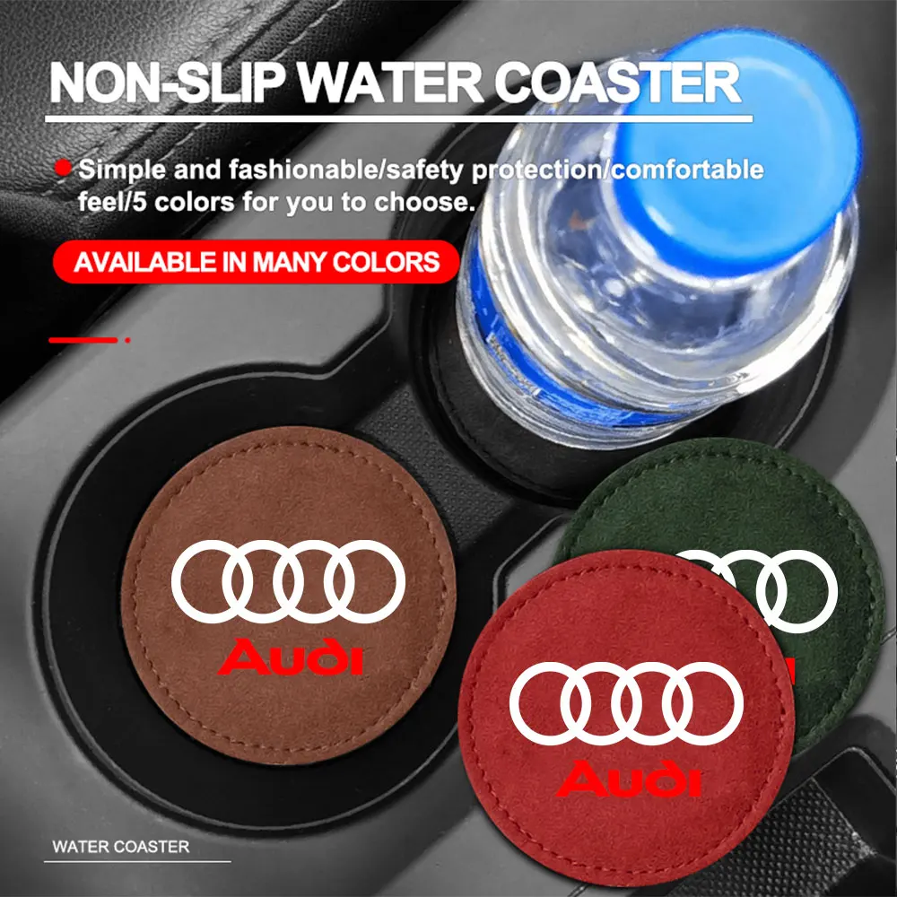 Premium Leather Car Coasters for Vehicles 3 Premium Leather Car Coasters for Vehicles - Image 3