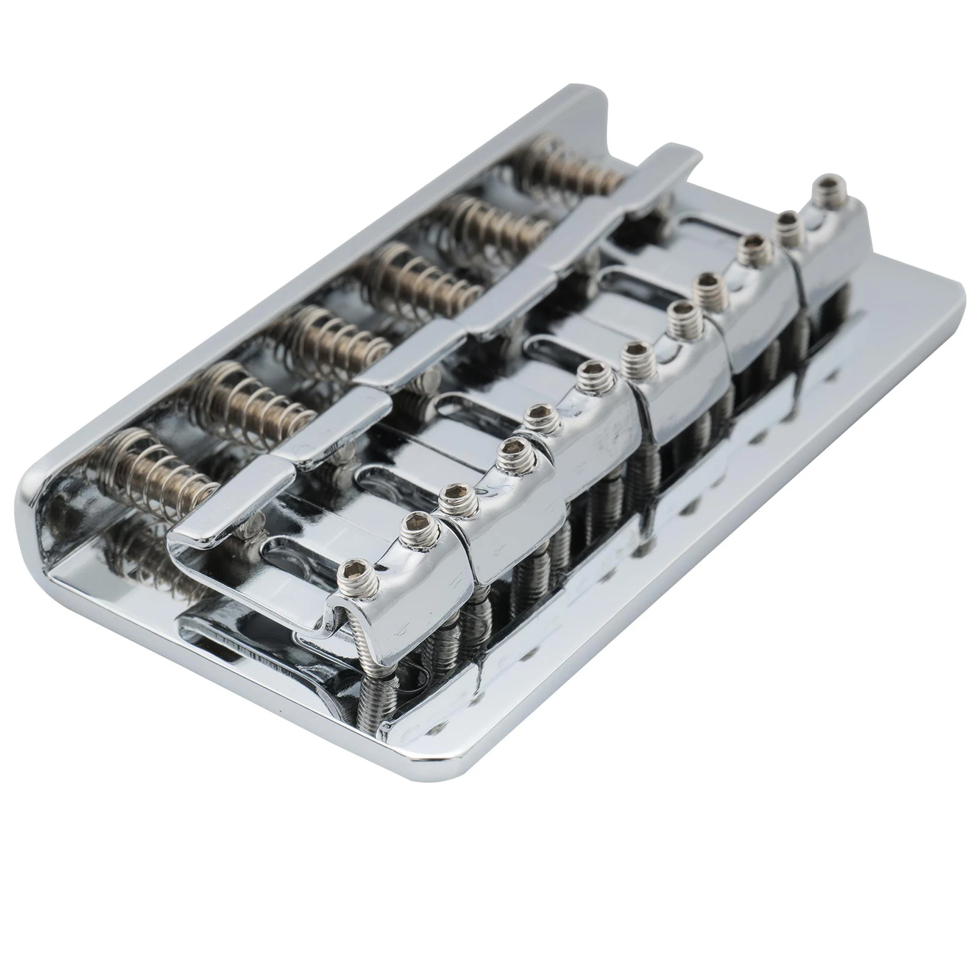 Chrome Electric Guitar Bridge for Strat & Tele 5 Chrome Electric Guitar Bridge for Strat & Tele - Image 5