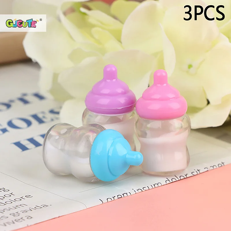 Miniature Doll Baby Bottles Set in Pastel Colors 2 Miniature Doll Baby Bottles Set in Pastel Colors - Image 2