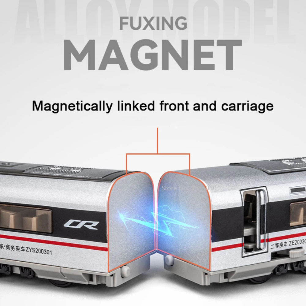 1:87 Scale High-Speed Railway Alloy Model 5 1:87 Scale High-Speed Railway Alloy Model - Image 5