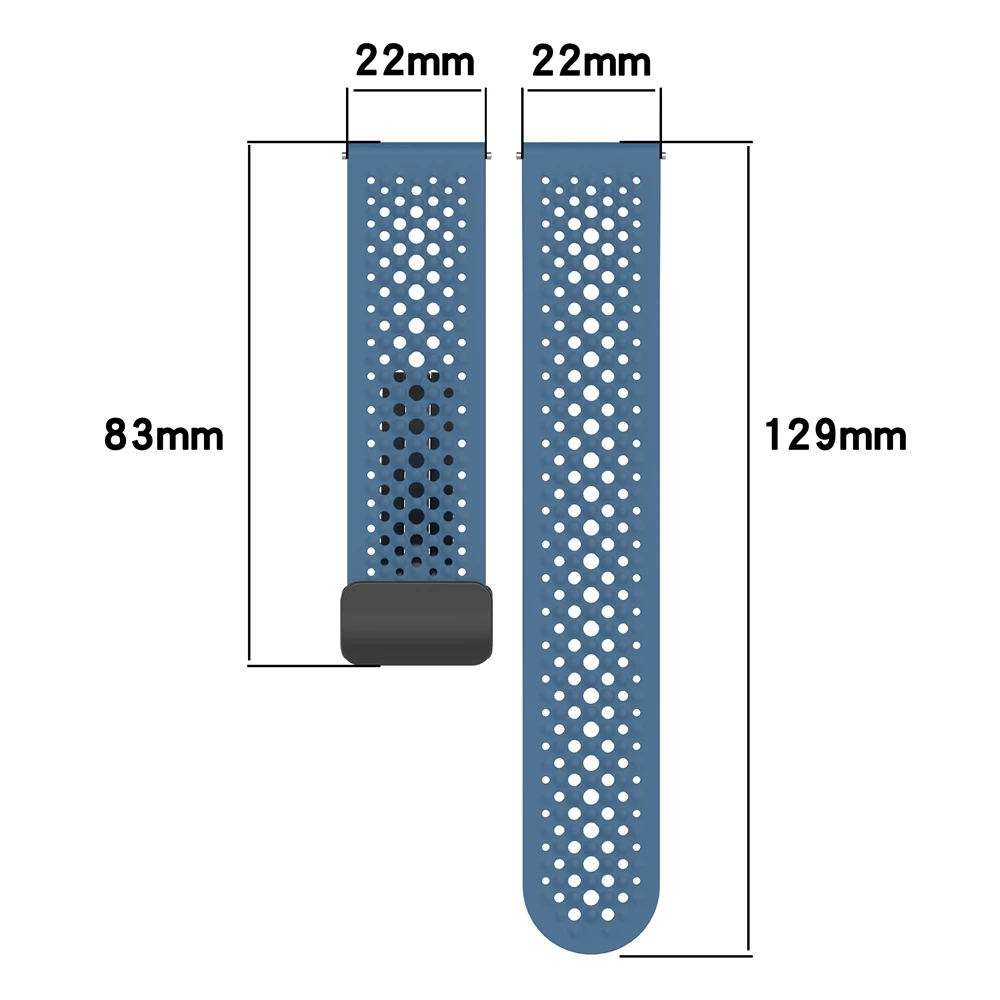 Vibrant 22mm Silicone Watch Strap for Xiaomi and More 3 Vibrant 22mm Silicone Watch Strap for Xiaomi and More - Image 3