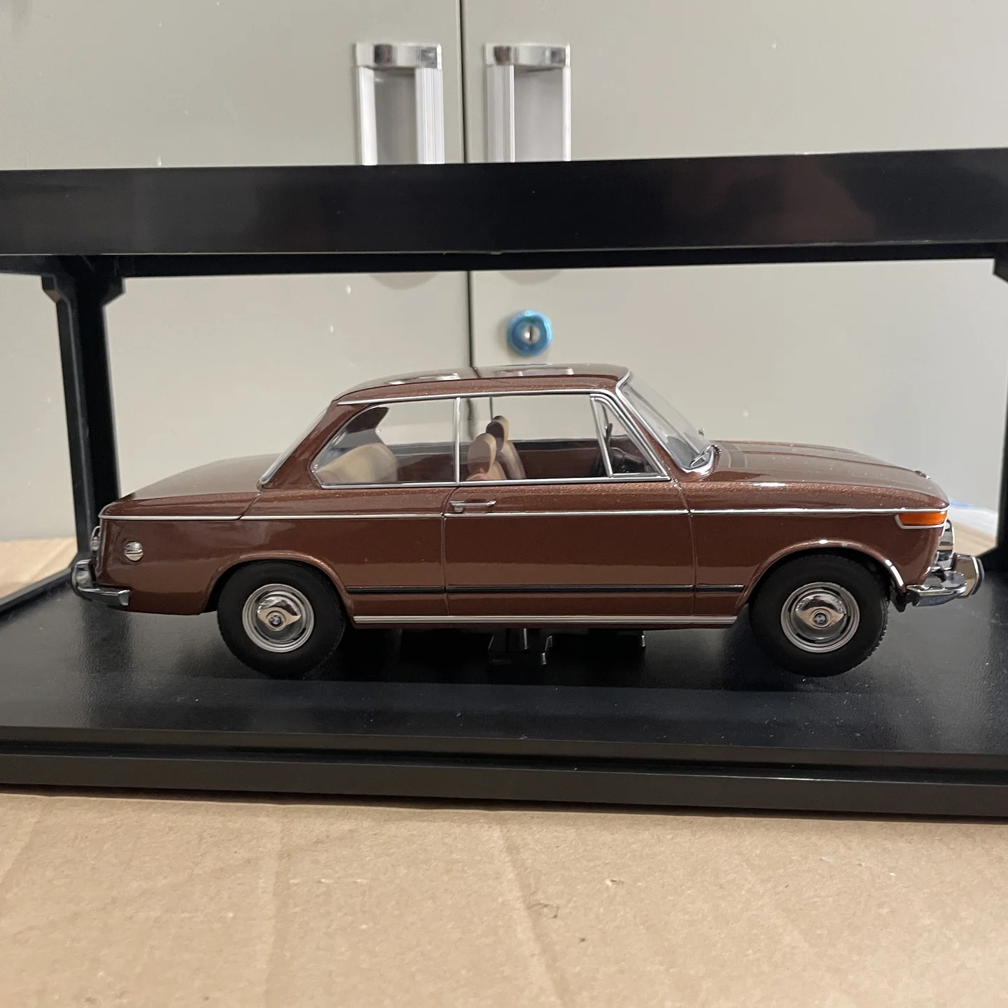 Vintage Brown BMW 2002 ti Diana Model 1:18 Scale 4 Vintage Brown BMW 2002 ti Diana Model 1:18 Scale - Image 4