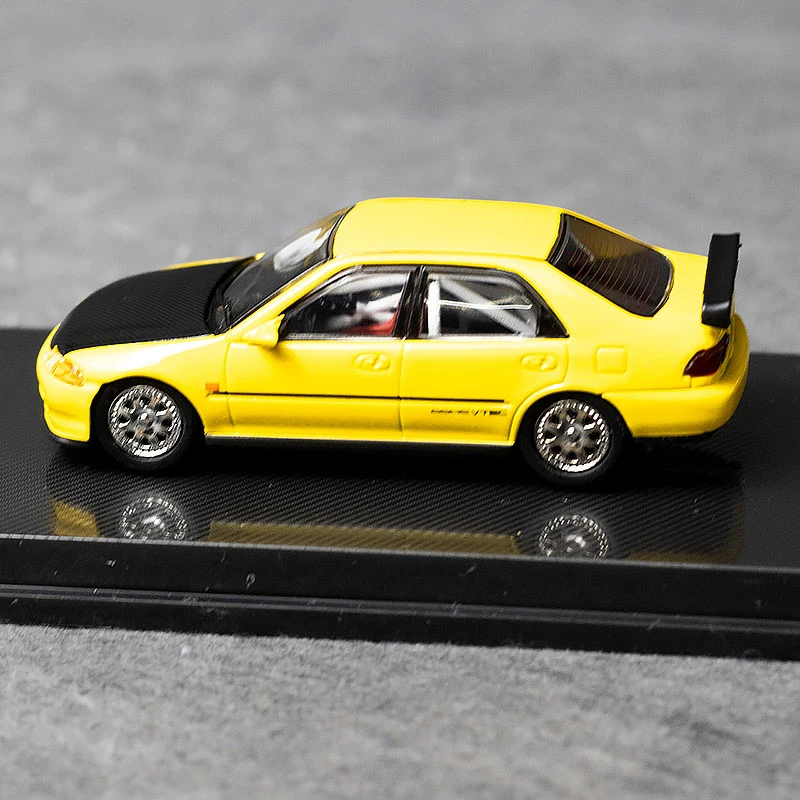 Yellow Honda Civic Ferio SiR EG9 Die-Cast Model 2 Yellow Honda Civic Ferio SiR EG9 Die-Cast Model - Image 2