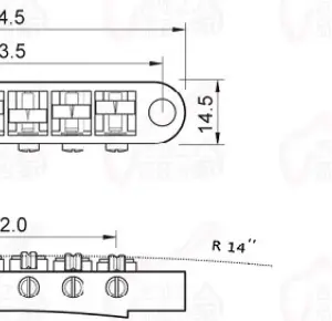 Gold Tone-O-Matic Electric Guitar Bridge 11 S7206a82073e740d18e0104cc8fb67590g