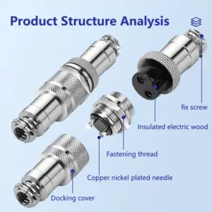 GX12 Aviation Connector Set - 5 Pieces 12 S7222bc8ac59e423191e041377fec29a76